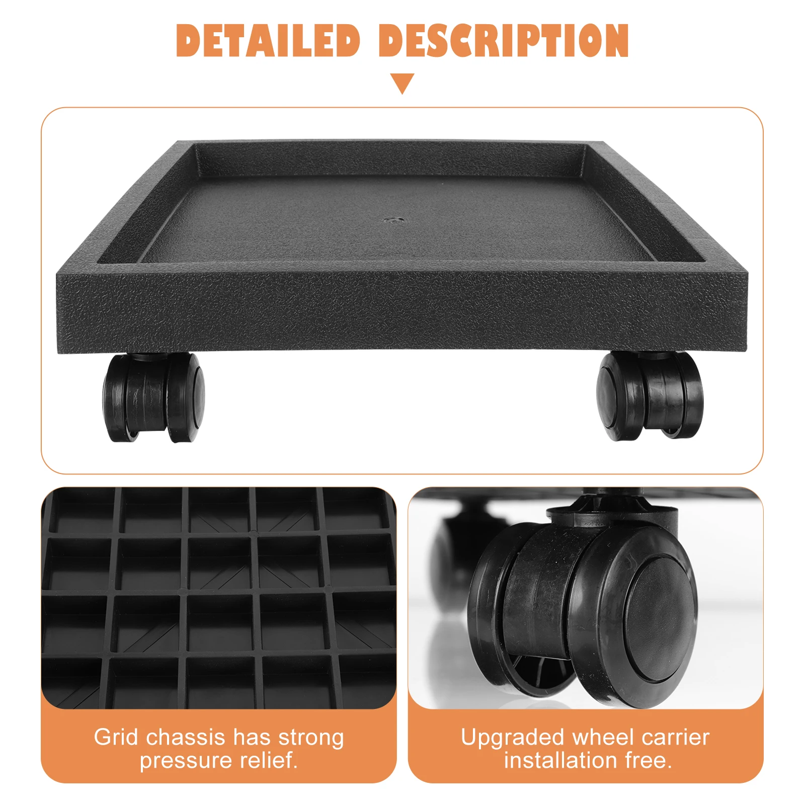 Square Flowerpot Tray Coffee Color Plastic Plant Pot Holder Wheels Water Storage Durable Universal Gardening
Square Flowerpot Tray Coffee Color Plastic Plant Pot Holder Wheels Water Storage Durable Universal Gardening
