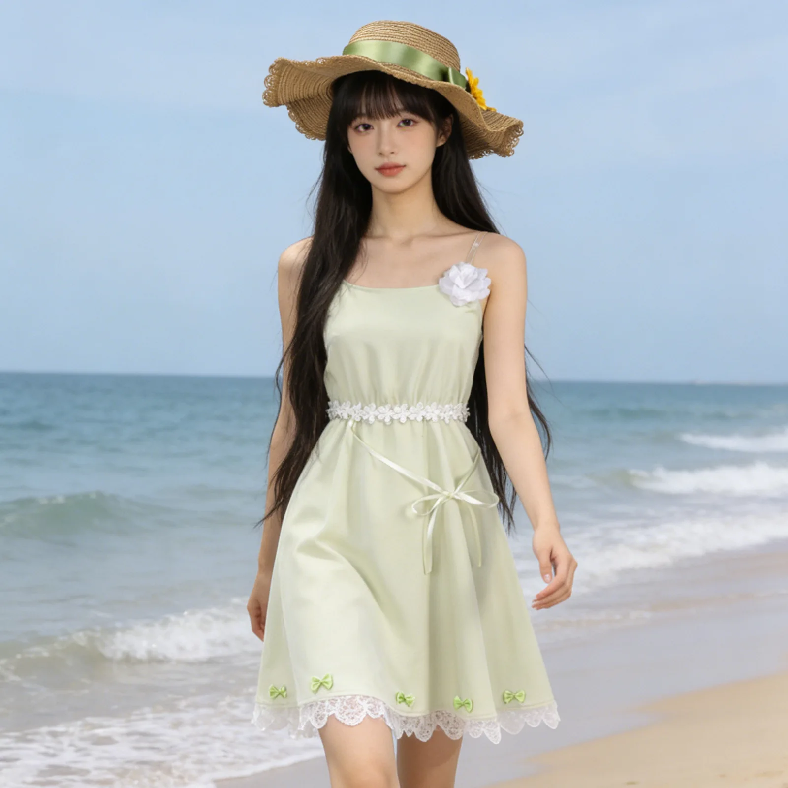 Agents of the Four Seasons Dance of Spring Hanazakura Ruri Sling Dress Halloween Cosplay Costume Summer Clothing for Women
Agents of the Four Seasons Dance of Spring Hanazakura Ruri Sling Dress Halloween Cosplay Costume Summer Clothing for Women