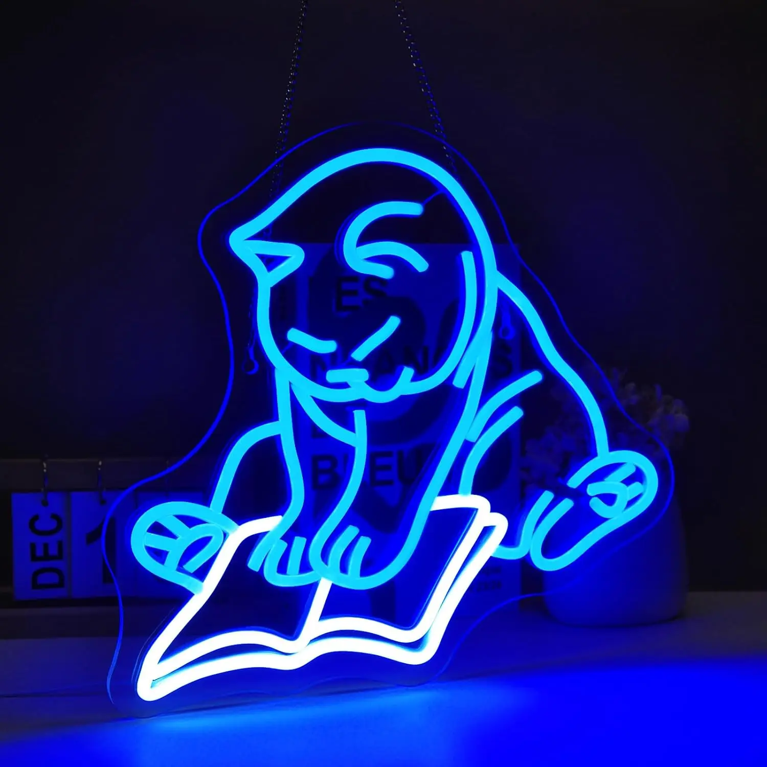 Cat Reading Book Neon Sign Led Light Up Signs for Wall Decor Usb Powered Neon Light Signs Indoor Light for Room Holiday Gift
Cat Reading Book Neon Sign Led Light Up Signs for Wall Decor Usb Powered Neon Light Signs Indoor Light for Room Holiday Gift