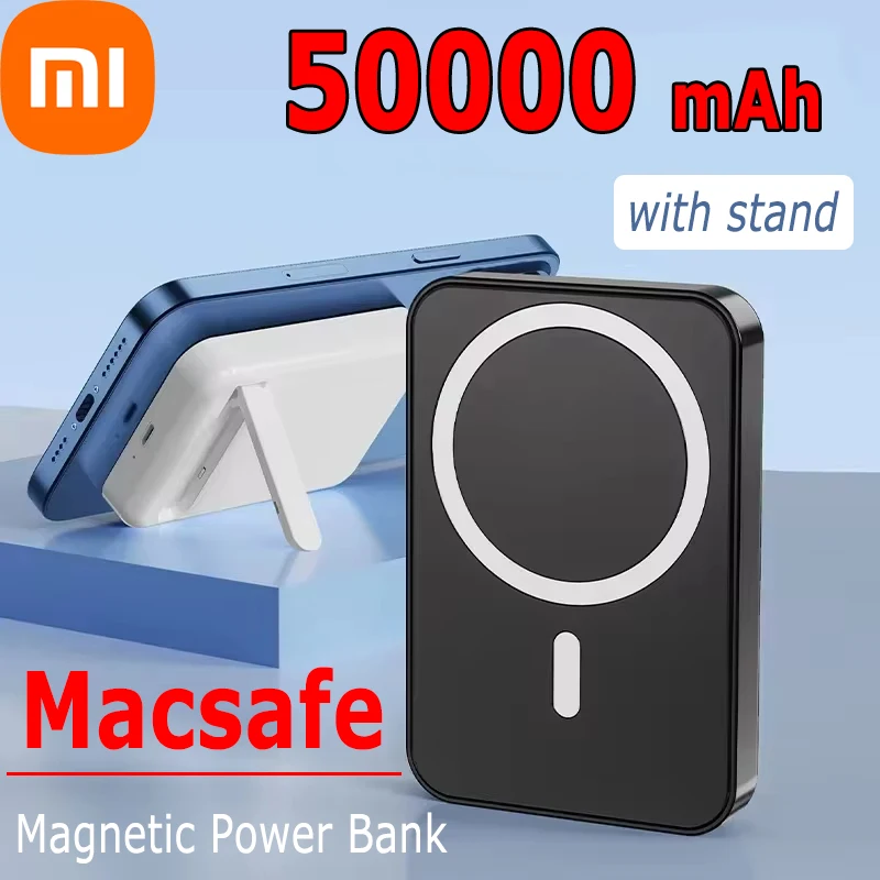 Беспроводной магнитный внешний аккумулятор Xiaomi на 50000 мАч, быстрая зарядка, складной держатель, портативный внешний источник питания для Iphone
Беспроводной магнитный внешний аккумулятор Xiaomi на 50000 мАч, быстрая зарядка, складной держатель, портативный внешний источник питания для Iphone