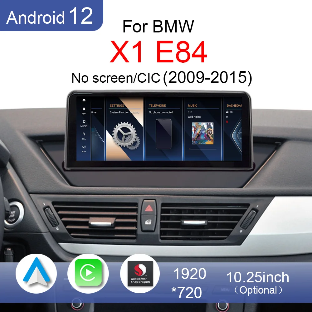 Автомагнитола для BMW X1 E84 2009-2015, без экрана, CIC 18i 20i, Android 12, 4G, CarPlay, автомобильная стереосистема, GPS-навигация, мультимедийный плеер
Автомагнитола для BMW X1 E84 2009-2015, без экрана, CIC 18i 20i, Android 12, 4G, CarPlay, автомобильная стереосистема, GPS-навигация, мультимедийный плеер