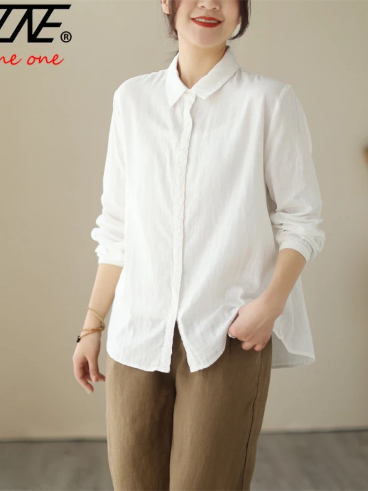 Plus Size Oversized Lace Spliced Cotton Long Sleeve Shirt Women Blouse White Loose Top Vintage Basic Korean Style Blusas Top
Plus Size Oversized Lace Spliced Cotton Long Sleeve Shirt Women Blouse White Loose Top Vintage Basic Korean Style Blusas Top
