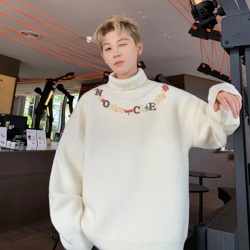 Men's Oversized Sweaters Autumn White 5XL Knitted Sweater Turtleneck Letter Print Casual Wear for Man Knit Pulloves Men Clothes
Men's Oversized Sweaters Autumn White 5XL Knitted Sweater Turtleneck Letter Print Casual Wear for Man Knit Pulloves Men Clothes