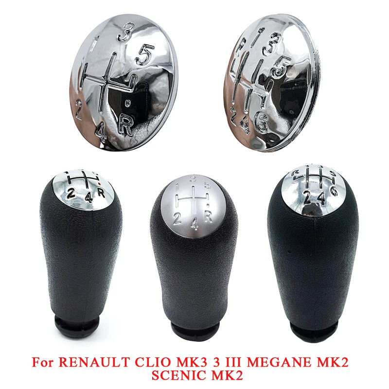 Car Gear Shift Knob Emblem Cover For RENAULT CLIO MK3 3 III MEGANE MK2 SCENIC MK2 5 / 6 Speed Gear Stick Shift Knob Lever Head
Car Gear Shift Knob Emblem Cover For RENAULT CLIO MK3 3 III MEGANE MK2 SCENIC MK2 5 / 6 Speed Gear Stick Shift Knob Lever Head
