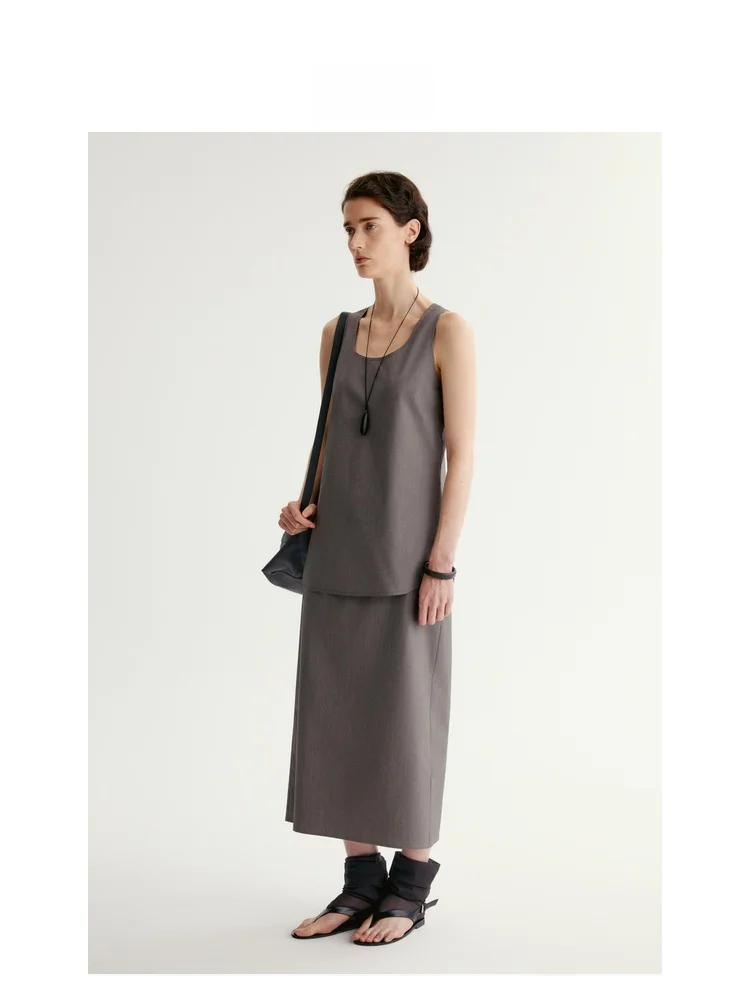 Nordic Art Sle Insis Femme Women's Loose Cotton Vest Summer New round Hem Coated Fini Faionable Ladies' Top
Nordic Art Sle Insis Femme Women's Loose Cotton Vest Summer New round Hem Coated Fini Faionable Ladies' Top