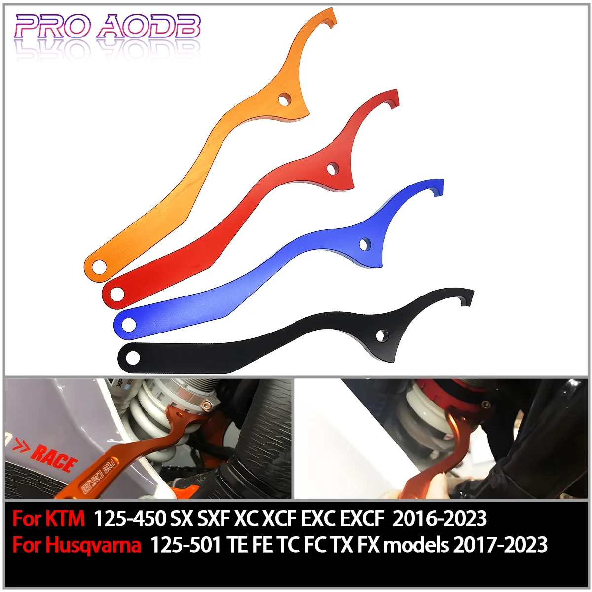 Motorcycle Rear Damping Shock Absorber Spanner Wrench Tool For KTM 125-500cc SX SX-F XC XC-F XC-W XCF-W EXC EXC-F
Motorcycle Rear Damping Shock Absorber Spanner Wrench Tool For KTM 125-500cc SX SX-F XC XC-F XC-W XCF-W EXC EXC-F