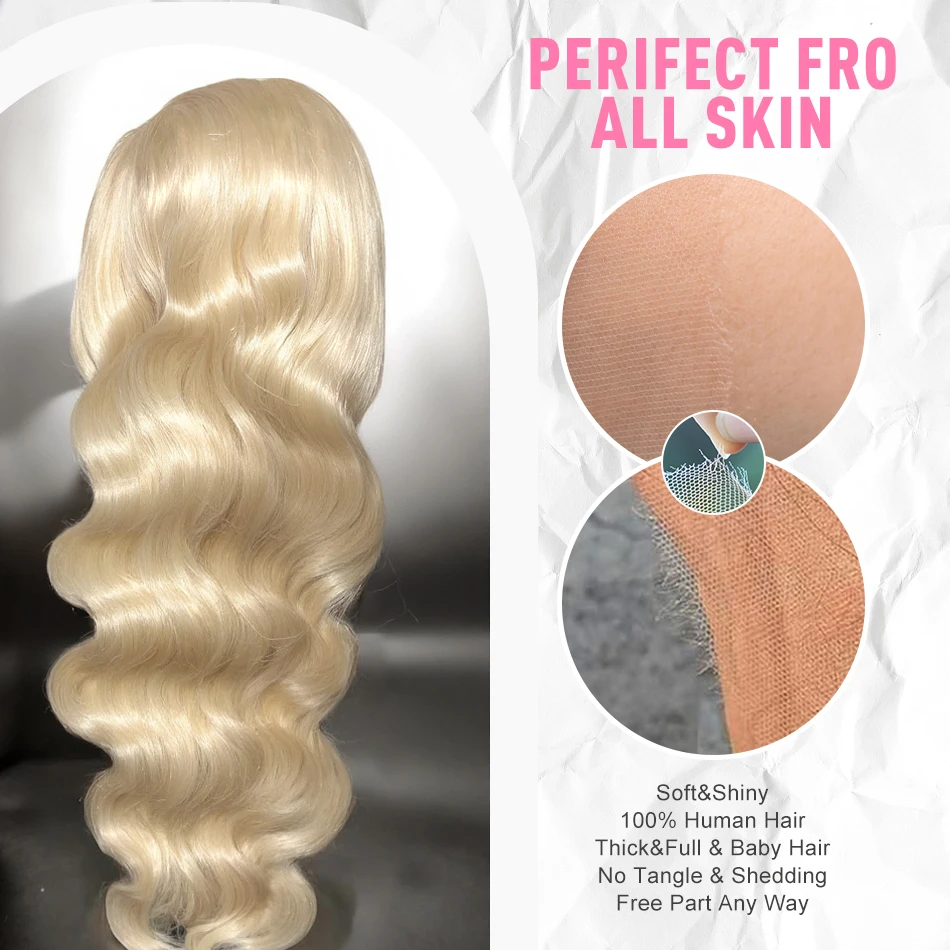 Body Wave 613 Honey Blonde Peruvian Human Hair 13x6 HD Transparent Lace Front Wigs 13x4 for Women
Body Wave 613 Honey Blonde Peruvian Human Hair 13x6 HD Transparent Lace Front Wigs 13x4 for Women