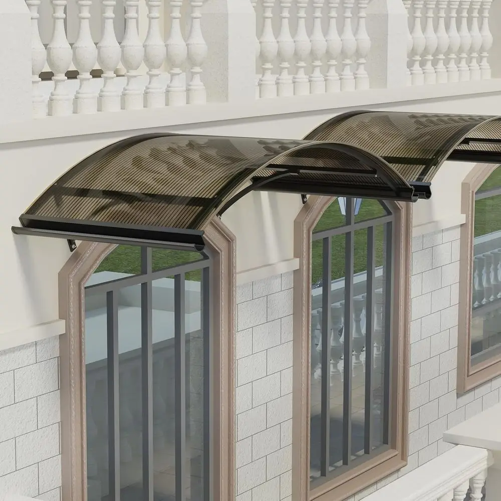 Тент из поликарбоната 36x56 с защитой от ультрафиолета в стиле радуги для входной двери и наружных окон
Тент из поликарбоната 36x56 с защитой от ультрафиолета в стиле радуги для входной двери и наружных окон