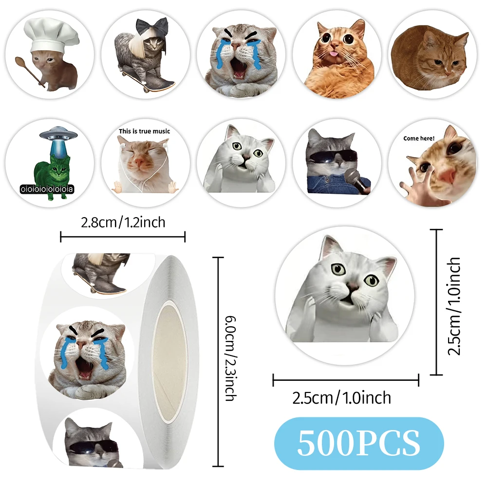 500PCS Cat's Strange Expression Graffiti Stickers Exquisite Fashion DIY Toys for Bottle Scrapbook Travel Bag Aesthetic Decals
500PCS Cat's Strange Expression Graffiti Stickers Exquisite Fashion DIY Toys for Bottle Scrapbook Travel Bag Aesthetic Decals