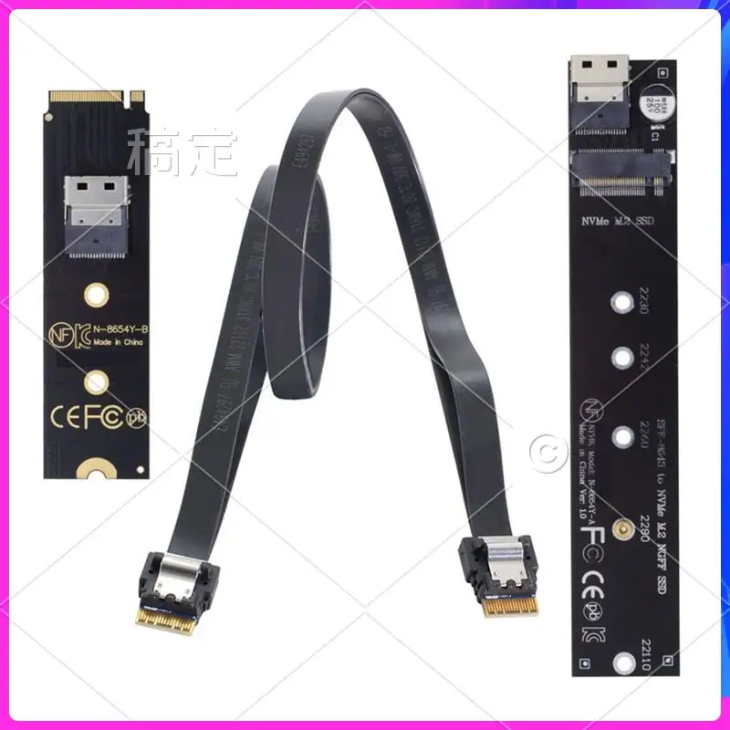 AP-NGFF M.2 NVME M-Key SSD Male To Female Extension Cable 40Cm With SFF-8654 Connector Adapter For Mainboard SSD 2280/22110
AP-NGFF M.2 NVME M-Key SSD Male To Female Extension Cable 40Cm With SFF-8654 Connector Adapter For Mainboard SSD 2280/22110