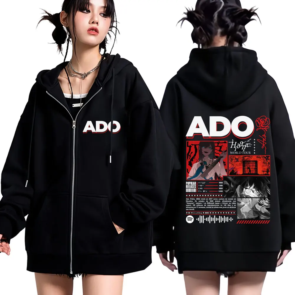 Ado 2025 World Tour Hibana Harajuku толстовки на молнии для мужчин и женщин модные толстовки на молнии с длинными рукавами повседневные куртки на молнии пальто
Ado 2025 World Tour Hibana Harajuku толстовки на молнии для мужчин и женщин модные толстовки на молнии с длинными рукавами повседневные куртки на молнии пальто
