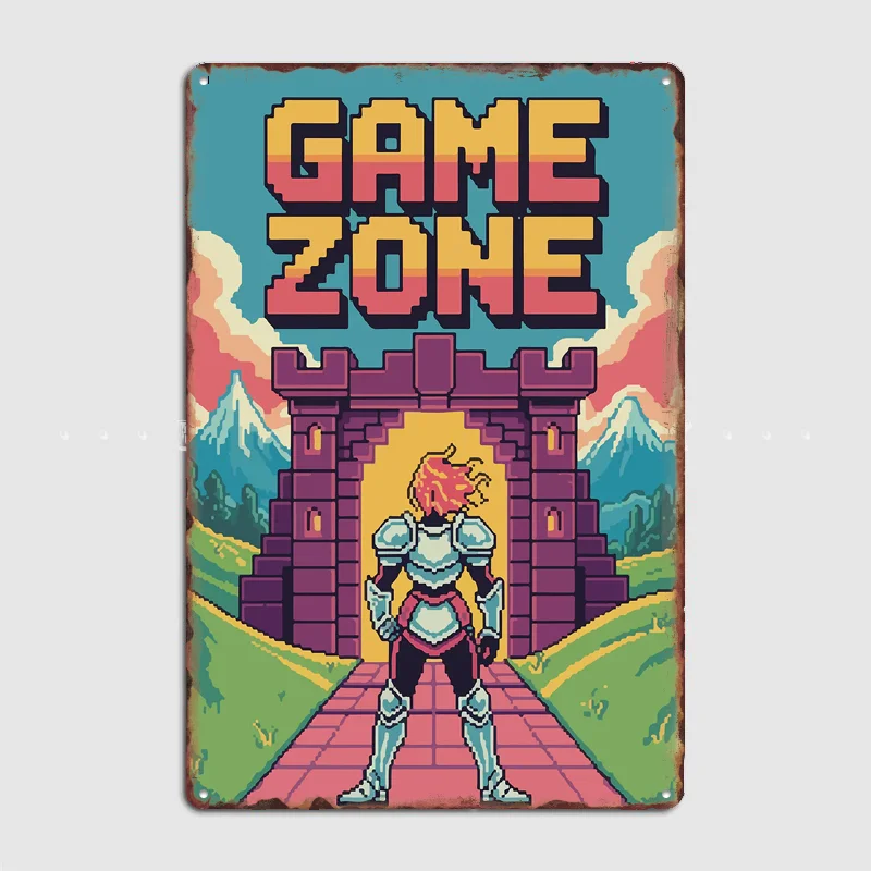 Game Zone Pixel Art Vintage Poster Metal Sign Custom Bedroom Room Decoration Home Decor Posters Indoor Wall Decoration
Game Zone Pixel Art Vintage Poster Metal Sign Custom Bedroom Room Decoration Home Decor Posters Indoor Wall Decoration