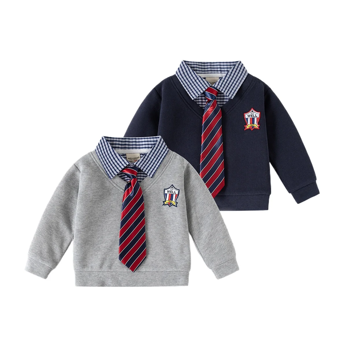 Toddler Boys Polo Sweatshirts Kids Tops with Tie Long Sleeve T-shirts Children's Clothes
Toddler Boys Polo Sweatshirts Kids Tops with Tie Long Sleeve T-shirts Children's Clothes