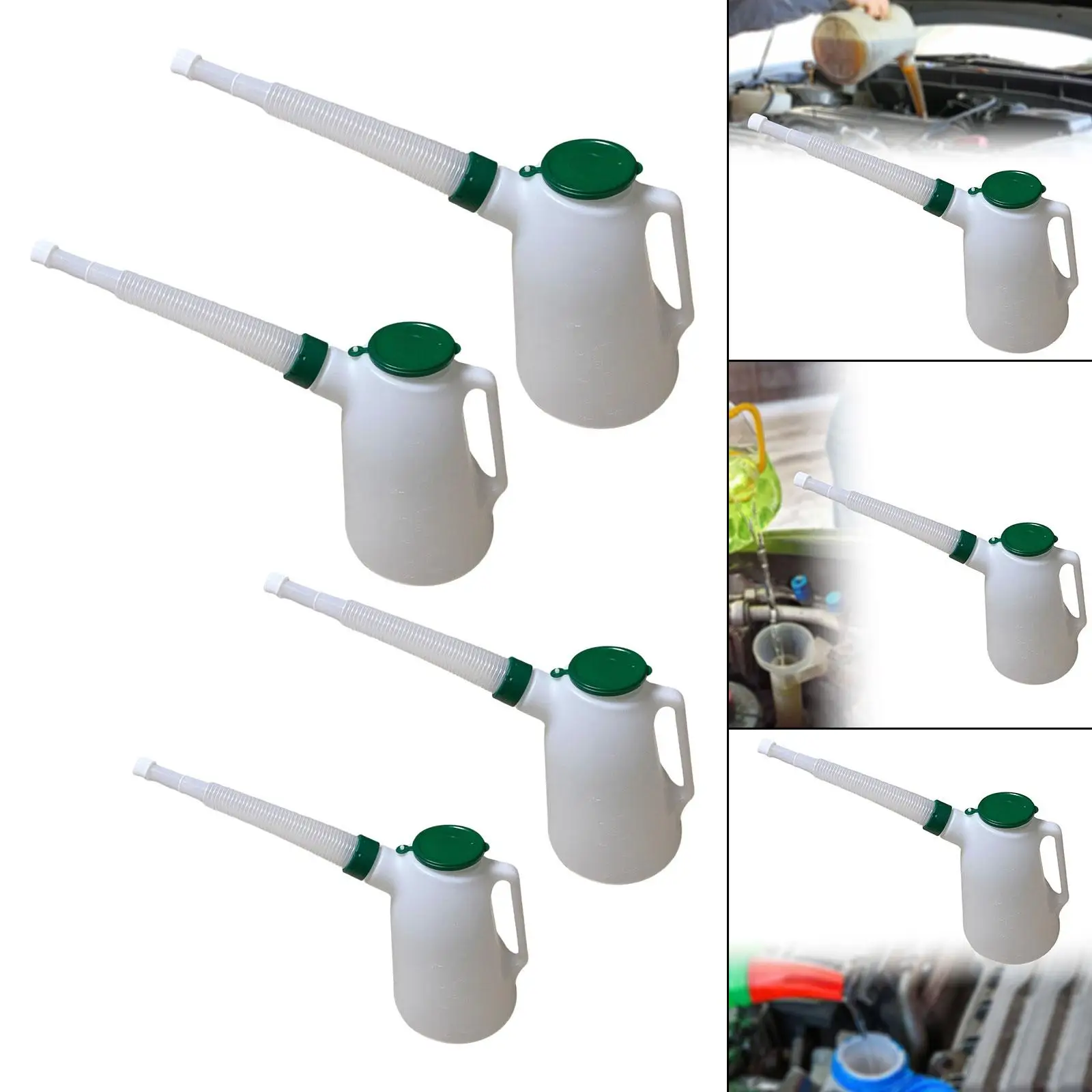 Oil Jug with Pouring Flexible Spout Lightweight Leakproof Multipurpose Engine Oil Dispenser for Garage Traveling Car
Oil Jug with Pouring Flexible Spout Lightweight Leakproof Multipurpose Engine Oil Dispenser for Garage Traveling Car