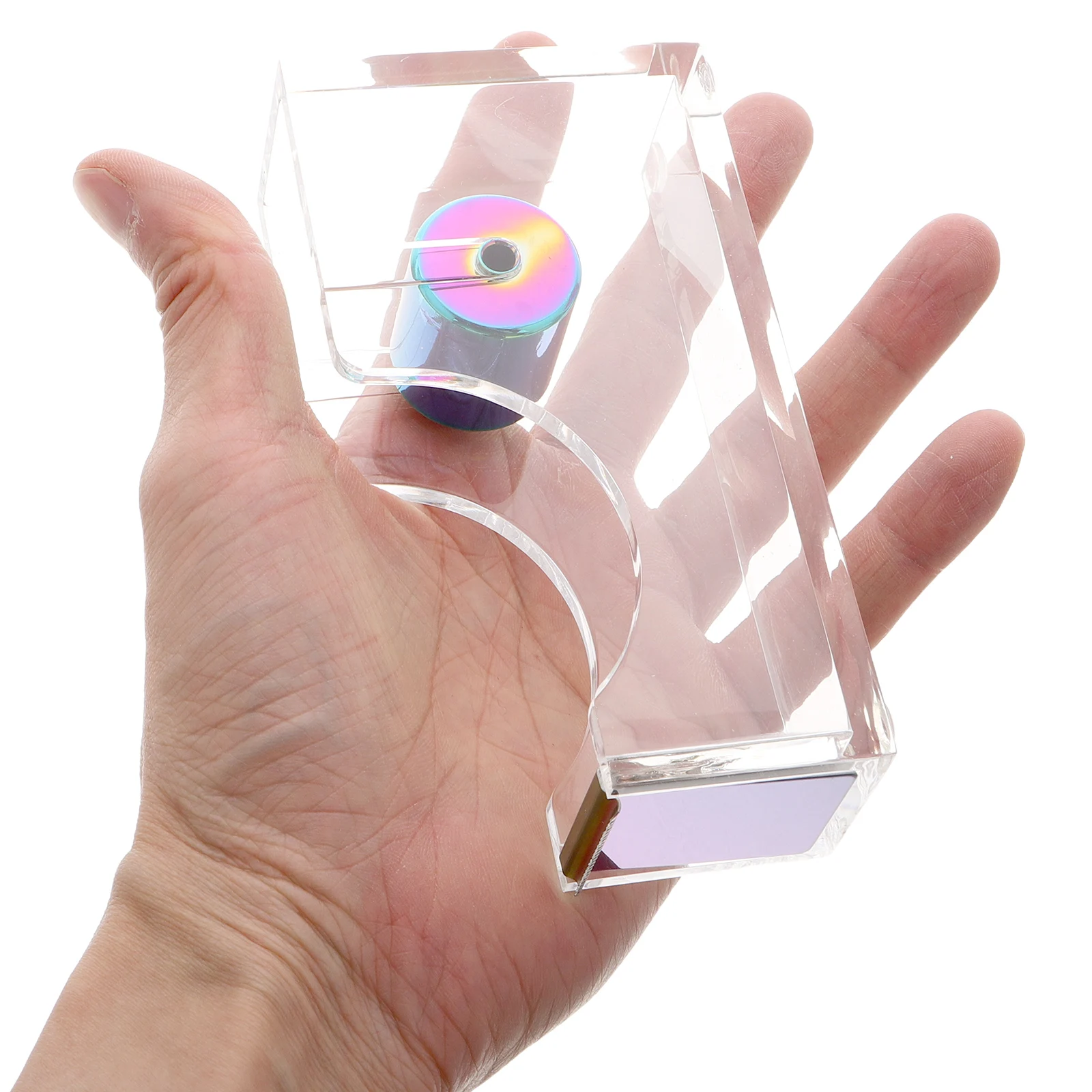 Clear Acrylic Tape Holder Desktop Dispenser Transparent Adhesive Office Supply Stylish Design Non Slip Base
Clear Acrylic Tape Holder Desktop Dispenser Transparent Adhesive Office Supply Stylish Design Non Slip Base
