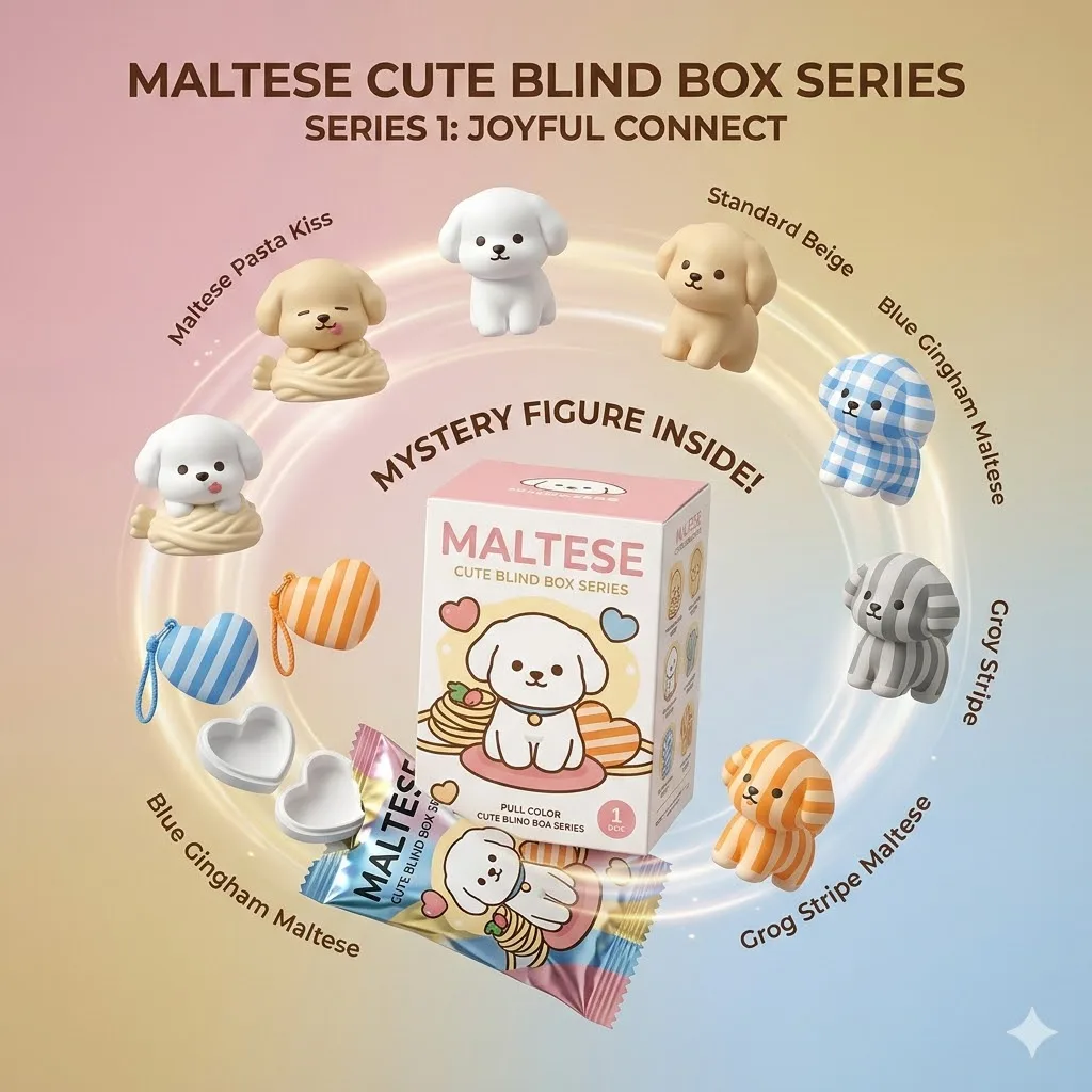 Funism Maltese Puppy Joyful Connect Series Blind Box Mystery Box Kawaii Cute Dog Action Figure Collectible Desktop Decoration
Funism Maltese Puppy Joyful Connect Series Blind Box Mystery Box Kawaii Cute Dog Action Figure Collectible Desktop Decoration