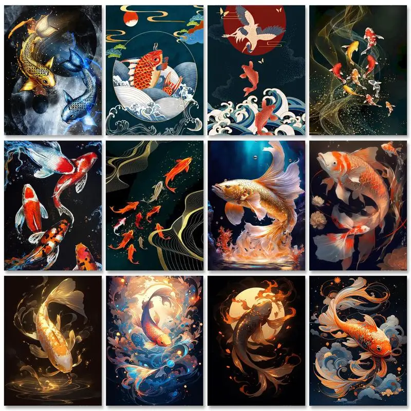 GATYZTORY Frame Diy Painting By Numbers Fish Animals Picture On Number Painting Acrylic Paint On Canvas For Personalized Gift
GATYZTORY Frame Diy Painting By Numbers Fish Animals Picture On Number Painting Acrylic Paint On Canvas For Personalized Gift