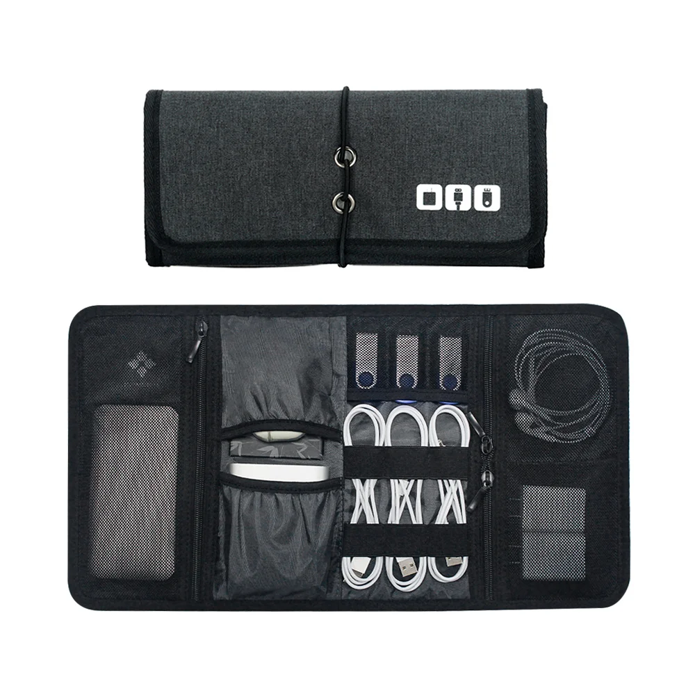 Travel Cable Storage Bag,Electronic Organizer Cord Pouch,Roll up Tech Carrying Case for USB Cables Charger Phone Accessories Bag
Travel Cable Storage Bag,Electronic Organizer Cord Pouch,Roll up Tech Carrying Case for USB Cables Charger Phone Accessories Bag