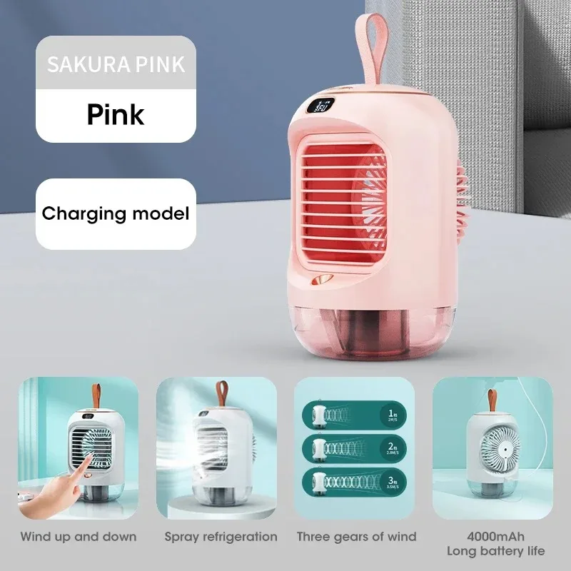 Rechargeable Mini Desktop Silent Ventilator Fan Electric Humidifier Night Light Portable Personal Air Conditioner Household
Rechargeable Mini Desktop Silent Ventilator Fan Electric Humidifier Night Light Portable Personal Air Conditioner Household
