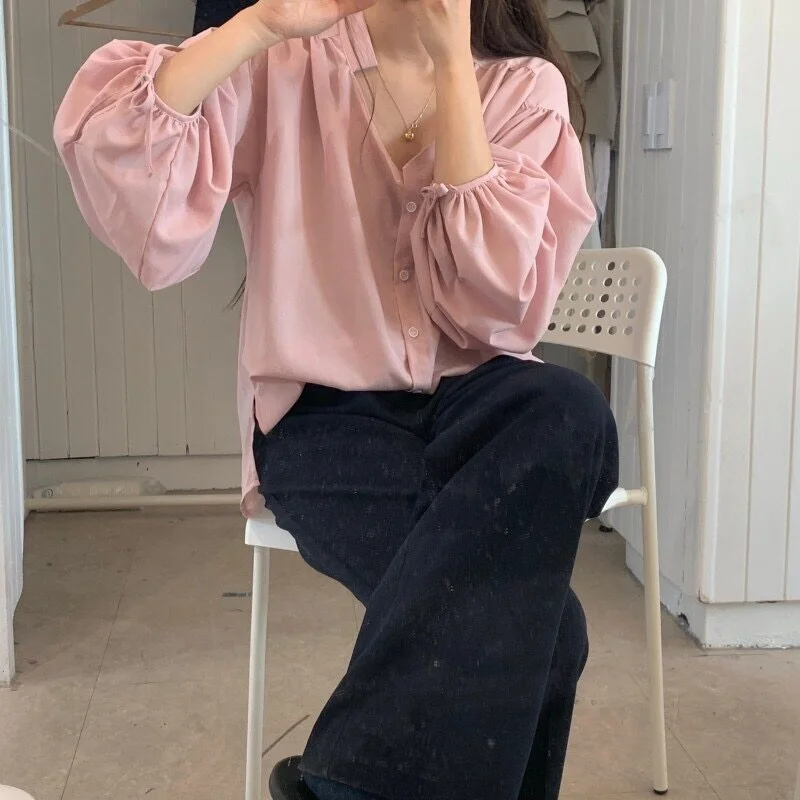 Loose Long Sve Women's irt Spring New Sle Dongda Gate Faion Cotton Blend Polyester Casual Versatile Top French Sle
Loose Long Sve Women's irt Spring New Sle Dongda Gate Faion Cotton Blend Polyester Casual Versatile Top French Sle
