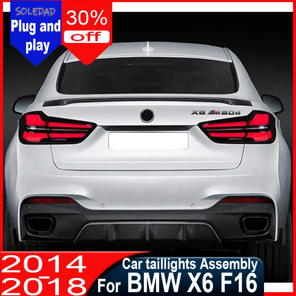 For BMW X6 F16 Taillights 2014-2019 With Modified High Brightness Brake Lights Running Water Turn Signals Light Car taillight
For BMW X6 F16 Taillights 2014-2019 With Modified High Brightness Brake Lights Running Water Turn Signals Light Car taillight