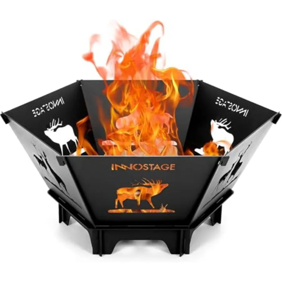 Fire Pit for Caping- 23Inch all Collapible Firepit for Patio Outide Wood Burning Outdoor Indoor BBQ Picnic Foldable Fire Pit Bo
Fire Pit for Caping- 23Inch all Collapible Firepit for Patio Outide Wood Burning Outdoor Indoor BBQ Picnic Foldable Fire Pit Bo