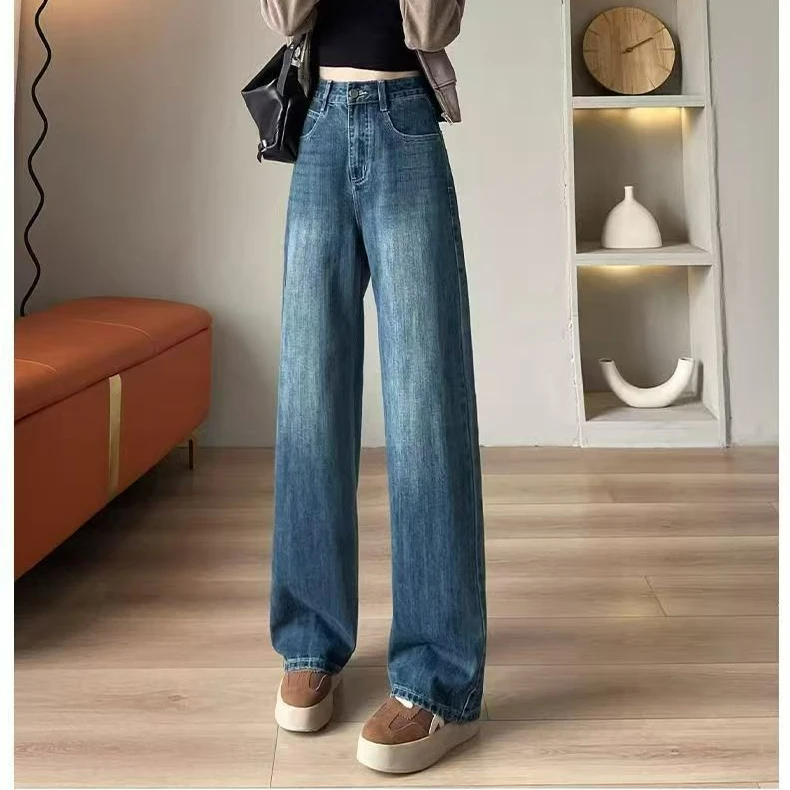 High Waist Wide Leg Jeans Women's Design Sensation Jeans Guangzhou Thirteenth Factory Overseas Tailored Goods
High Waist Wide Leg Jeans Women's Design Sensation Jeans Guangzhou Thirteenth Factory Overseas Tailored Goods