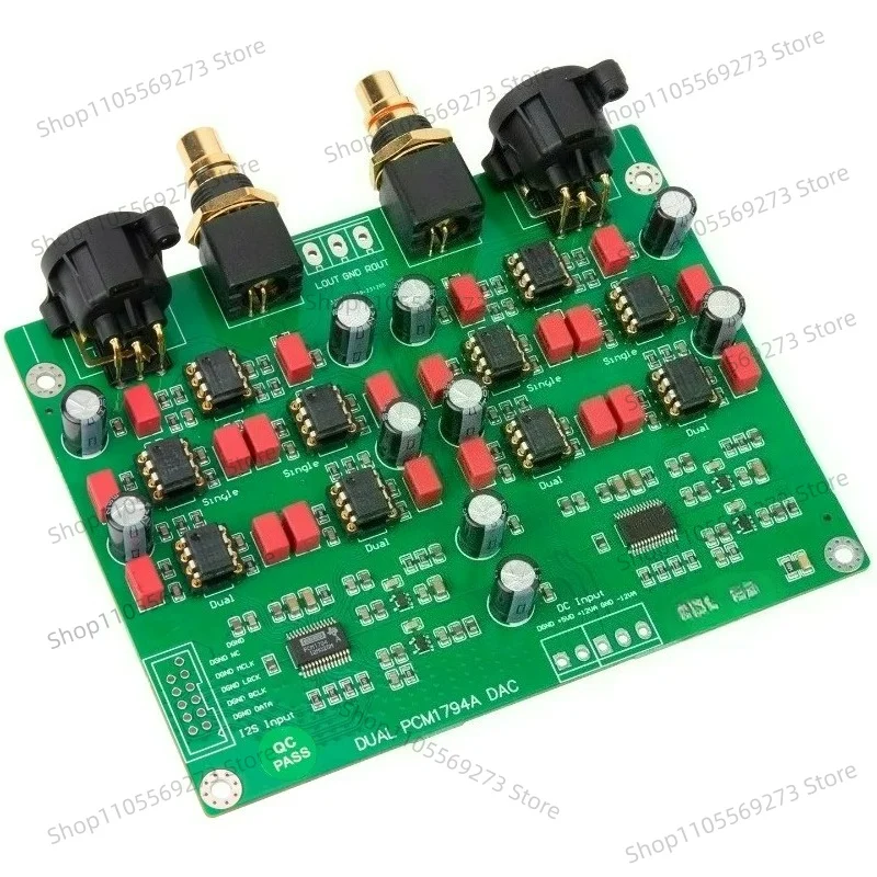 Dual Chip PCM1794A Balanced DAC Decoder Board USB Coaxial Input 24Bit 192KHz Audiophile Audio Decoder Kit
Dual Chip PCM1794A Balanced DAC Decoder Board USB Coaxial Input 24Bit 192KHz Audiophile Audio Decoder Kit