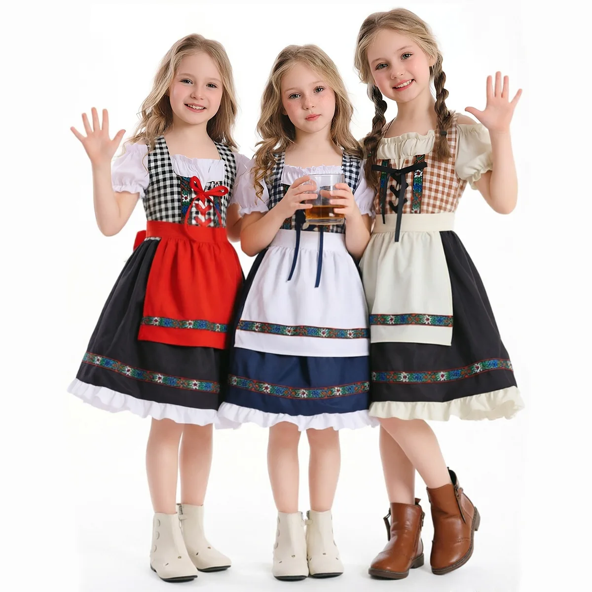 Girls Bavarian Traditional Beer Festival Dress Kids German Oktoberfest Maid Stage Costume
Girls Bavarian Traditional Beer Festival Dress Kids German Oktoberfest Maid Stage Costume