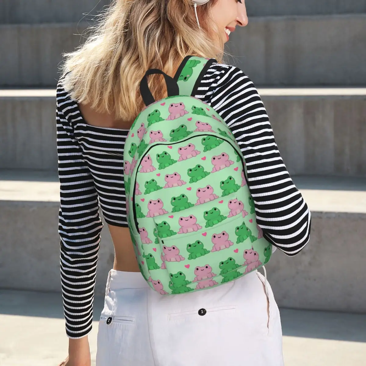 Two Frog Love Heart Cartoon Student Backpack School Bag Hiking Travel Daypack for Boys Girls Bookbag Shoulder Bags
Two Frog Love Heart Cartoon Student Backpack School Bag Hiking Travel Daypack for Boys Girls Bookbag Shoulder Bags