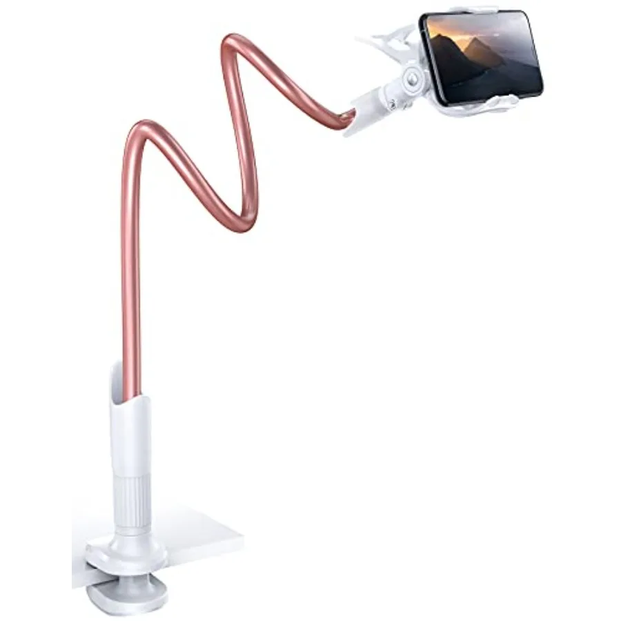 Phone Holder Bed Gooseneck Mount - Cell Phone Clamp Clip for Desk, Flexible Lazy Long Arm Headboard Bedside, Overhead Mount Sta
Phone Holder Bed Gooseneck Mount - Cell Phone Clamp Clip for Desk, Flexible Lazy Long Arm Headboard Bedside, Overhead Mount Sta