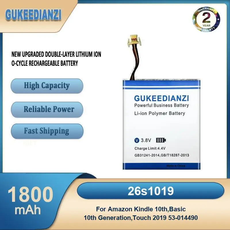 Battery For Amazon Kindle 7 7th Gen 6" E-Reader WP63GW 265360 58-000083 58-000151 4 5 6 515-1058-01 MC-265360 D01100
Battery For Amazon Kindle 7 7th Gen 6" E-Reader WP63GW 265360 58-000083 58-000151 4 5 6 515-1058-01 MC-265360 D01100