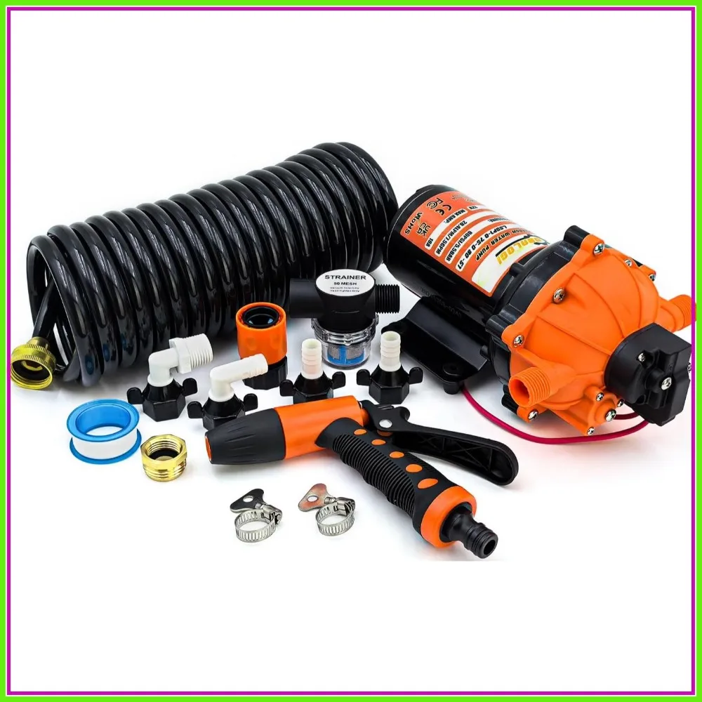80PSI 7.5 GPM 12V Marine Washdown Pump Kit, Self-Priming with Pressure Switch for RV, Boat, Camper, Sprayer
80PSI 7.5 GPM 12V Marine Washdown Pump Kit, Self-Priming with Pressure Switch for RV, Boat, Camper, Sprayer