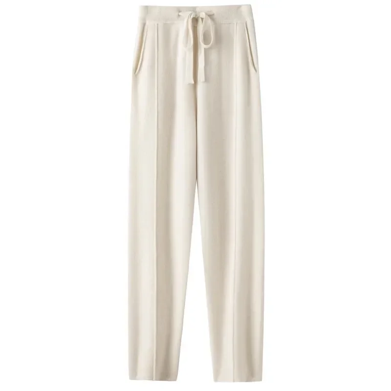 Korean Cashmere Sweatpants Women Autumn Winter 2023 New Fashion High Waisted Drawstring Pants Casual Knitted Pencil Pants Y2k
Korean Cashmere Sweatpants Women Autumn Winter 2023 New Fashion High Waisted Drawstring Pants Casual Knitted Pencil Pants Y2k