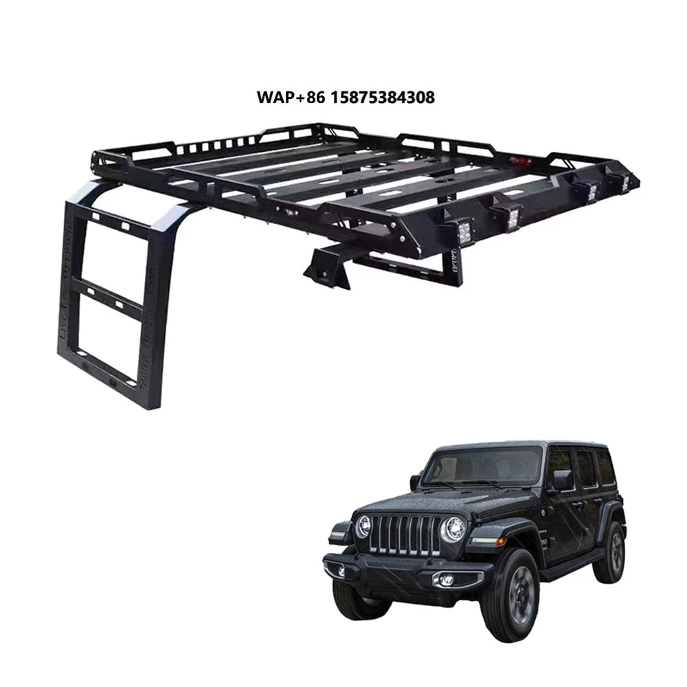 Steel or Aluminum Roof Rack With Climbing Ladder for Jeep Wrangler JK JL 2007-2024 Off-road Luggage Rack Without Light
Steel or Aluminum Roof Rack With Climbing Ladder for Jeep Wrangler JK JL 2007-2024 Off-road Luggage Rack Without Light