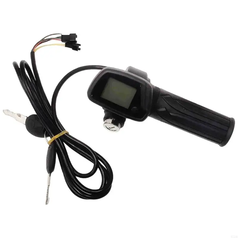 M76E Lithium Powered Bike Throttle With Curved Speedometer Screen & Security Lock Mechanism Rubber Throttle Handle for Ride
M76E Lithium Powered Bike Throttle With Curved Speedometer Screen & Security Lock Mechanism Rubber Throttle Handle for Ride