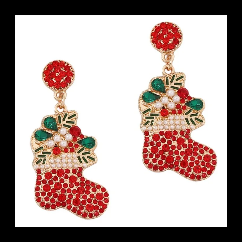 Christmas Themed Christmas Socks Cute Temperament Light Luxury Versatile Fashion Personalized Earrings Earrings Earrings
Christmas Themed Christmas Socks Cute Temperament Light Luxury Versatile Fashion Personalized Earrings Earrings Earrings