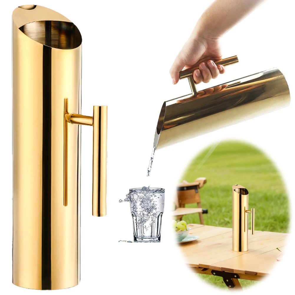 1.5/2L Cold Water Kettle with Handle Stainless Steel Modern Drinks Pitcher Large Capacity Cocktail Pot for Juice Coffee Wine
1.5/2L Cold Water Kettle with Handle Stainless Steel Modern Drinks Pitcher Large Capacity Cocktail Pot for Juice Coffee Wine