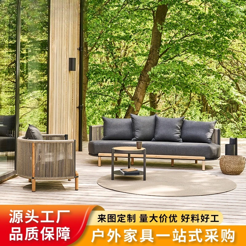 Outdoor sofa villa leisure combination rattan sofa solid wood coffee table outdoor garden courtyard waterproof and sunscreen fur
Outdoor sofa villa leisure combination rattan sofa solid wood coffee table outdoor garden courtyard waterproof and sunscreen fur