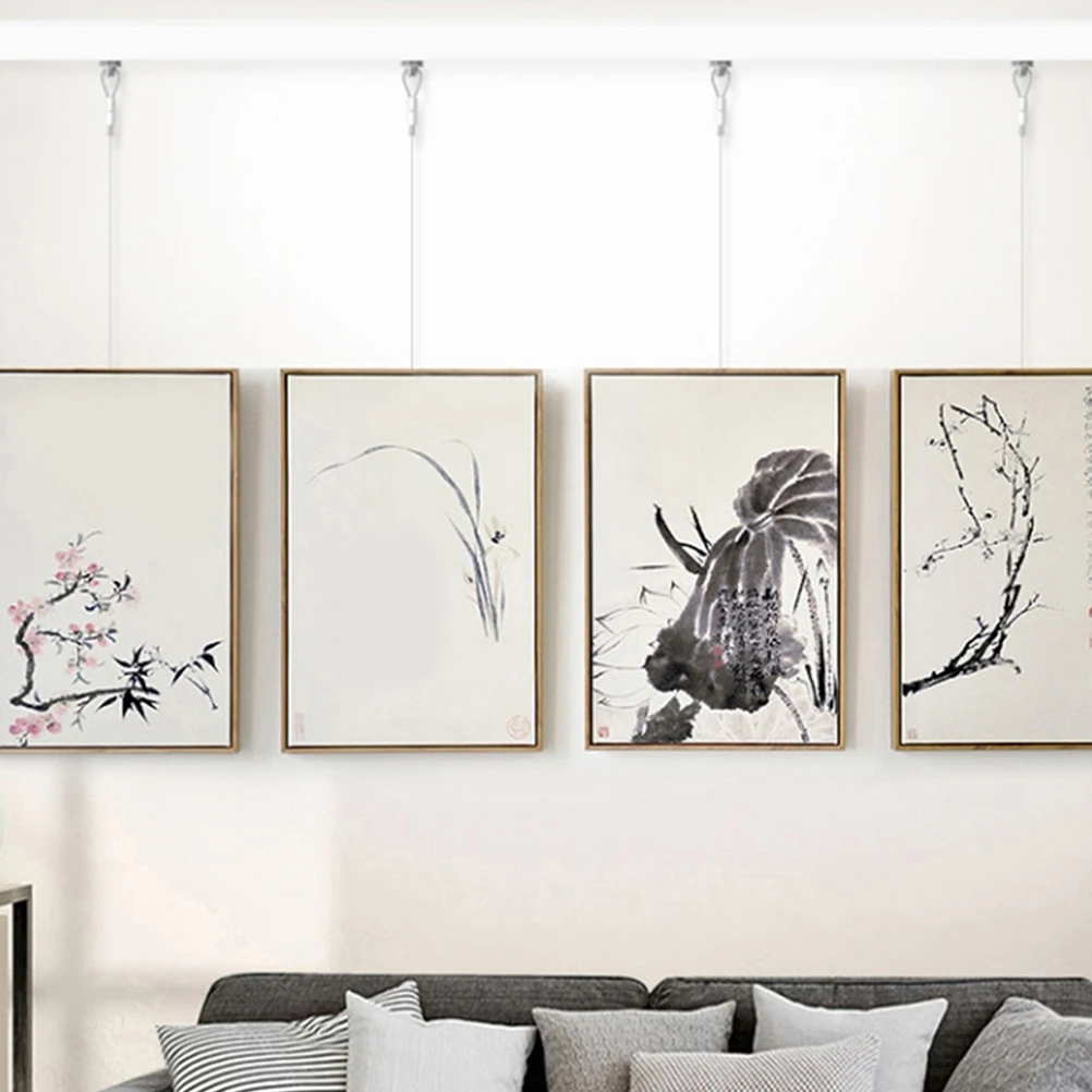 5 Sets Picture Hanging Cord Molding System Heavy Duty Wire Hooks Framing Supplies Adjustable Steel Wall Gallery
5 Sets Picture Hanging Cord Molding System Heavy Duty Wire Hooks Framing Supplies Adjustable Steel Wall Gallery