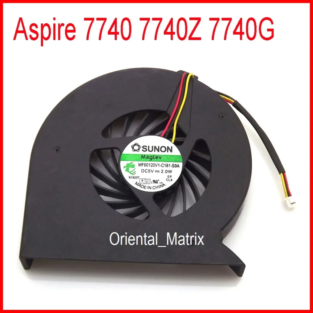 Оригинальный кулер MF60120V1-C181-S9A DC5V 0,40A для Acer Aspire 7740 7740Z 7740G, кулер для процессора ноутбука, охлаждающий вентилятор
Оригинальный кулер MF60120V1-C181-S9A DC5V 0,40A для Acer Aspire 7740 7740Z 7740G, кулер для процессора ноутбука, охлаждающий вентилятор