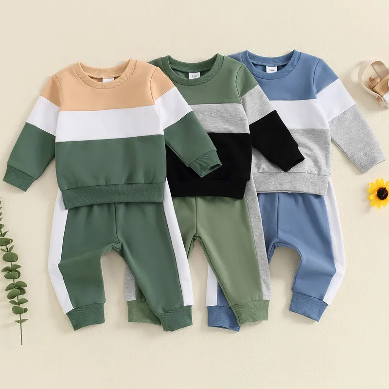 Toddler Baby Boy Pants Set Autumn Clothes Long Sleeve Round Neck Sweatshirt Drawstring Long Pants Contrast Color Outfits Newborn
Toddler Baby Boy Pants Set Autumn Clothes Long Sleeve Round Neck Sweatshirt Drawstring Long Pants Contrast Color Outfits Newborn