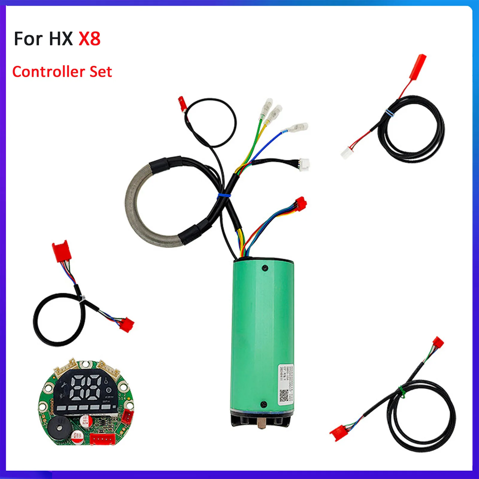 48V15A электрический скутер, контроллер двигателя, комплект приборной панели для HX X8, экран дисплея, центральная панель управления, кабель линии передачи данных
48V15A электрический скутер, контроллер двигателя, комплект приборной панели для HX X8, экран дисплея, центральная панель управления, кабель линии передачи данных