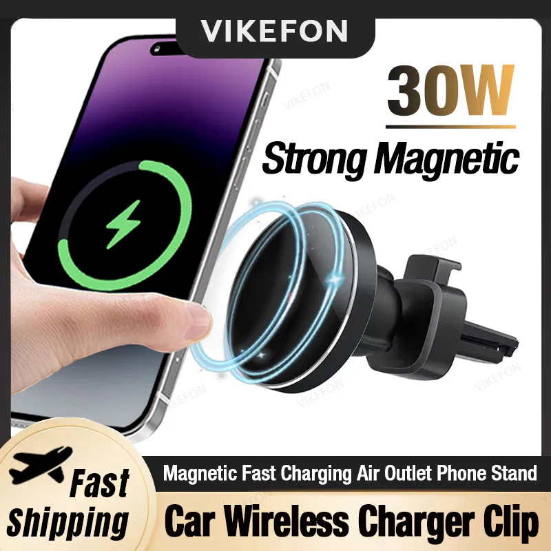 360° Rotation Magnetic Wireless Car Charger Air Outlet Phone Holder Clip for Magsafe iPhone 16 15 14 13 12 Fast Charging Station
360° Rotation Magnetic Wireless Car Charger Air Outlet Phone Holder Clip for Magsafe iPhone 16 15 14 13 12 Fast Charging Station