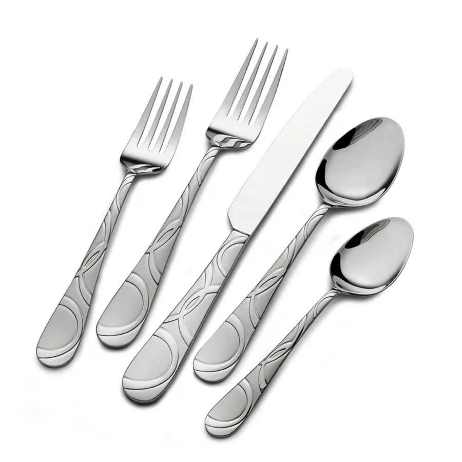 18.0 Stainless Steel 53-piece Garland Frost Flatware Set
18.0 Stainless Steel 53-piece Garland Frost Flatware Set