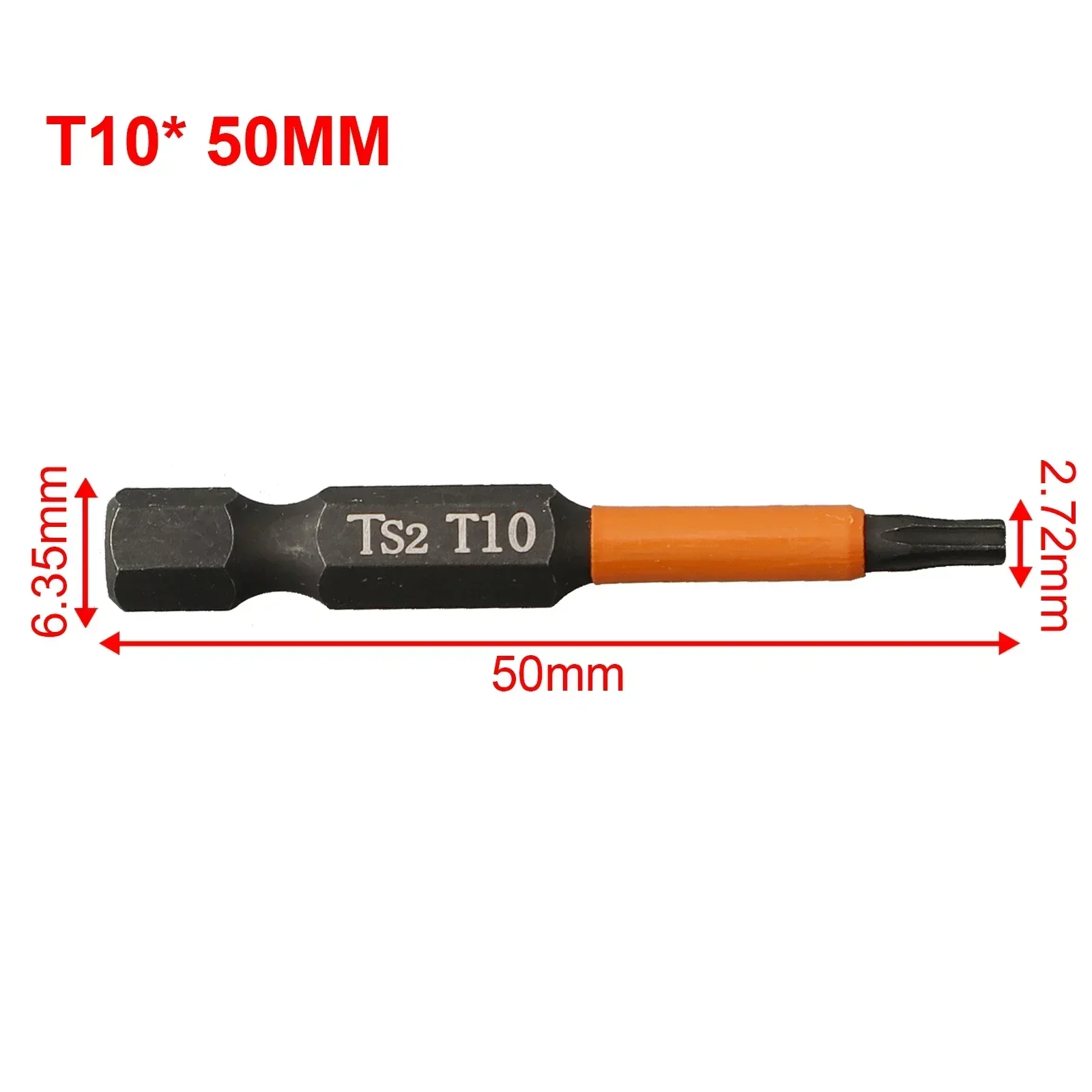 1pc 50mm Screwdriver Bit Alloy Steel 1/4 Hex Shank For Electric Screwdrivers Air Drills Power Tool Parts T10 T15 T20 T25 T30 T40
1pc 50mm Screwdriver Bit Alloy Steel 1/4 Hex Shank For Electric Screwdrivers Air Drills Power Tool Parts T10 T15 T20 T25 T30 T40
