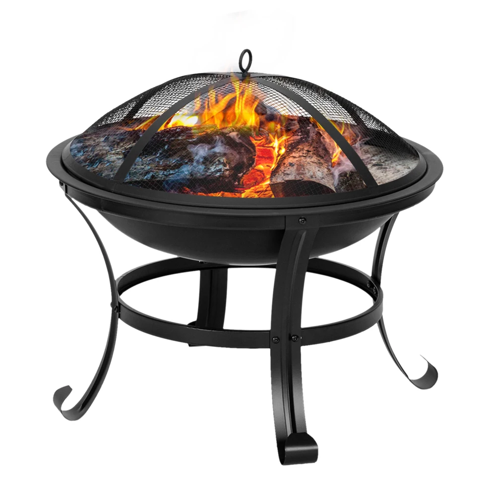 22" Curved Feet Iron Brazier Wood Burning Fire Pit Decoration for Backyard Poolside
22" Curved Feet Iron Brazier Wood Burning Fire Pit Decoration for Backyard Poolside