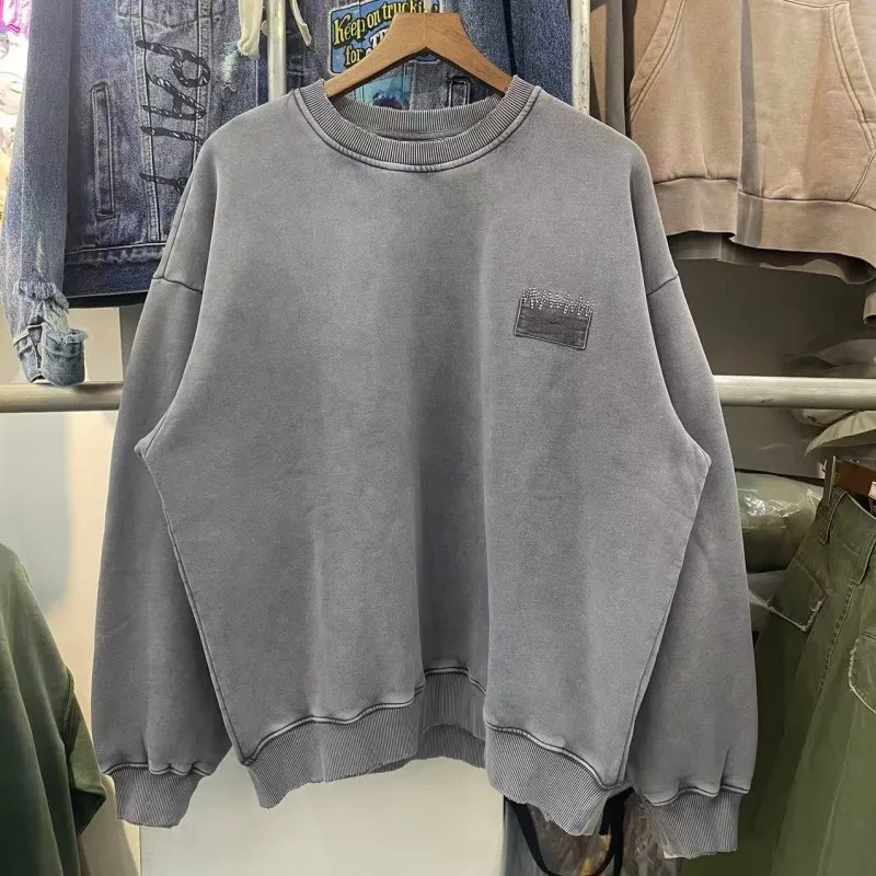 Retro Waed American Trendy Brand Men's Loose Fit Hoodie Pure Color Cotton Long Sve round Ne Sweatirt for Teens
Retro Waed American Trendy Brand Men's Loose Fit Hoodie Pure Color Cotton Long Sve round Ne Sweatirt for Teens