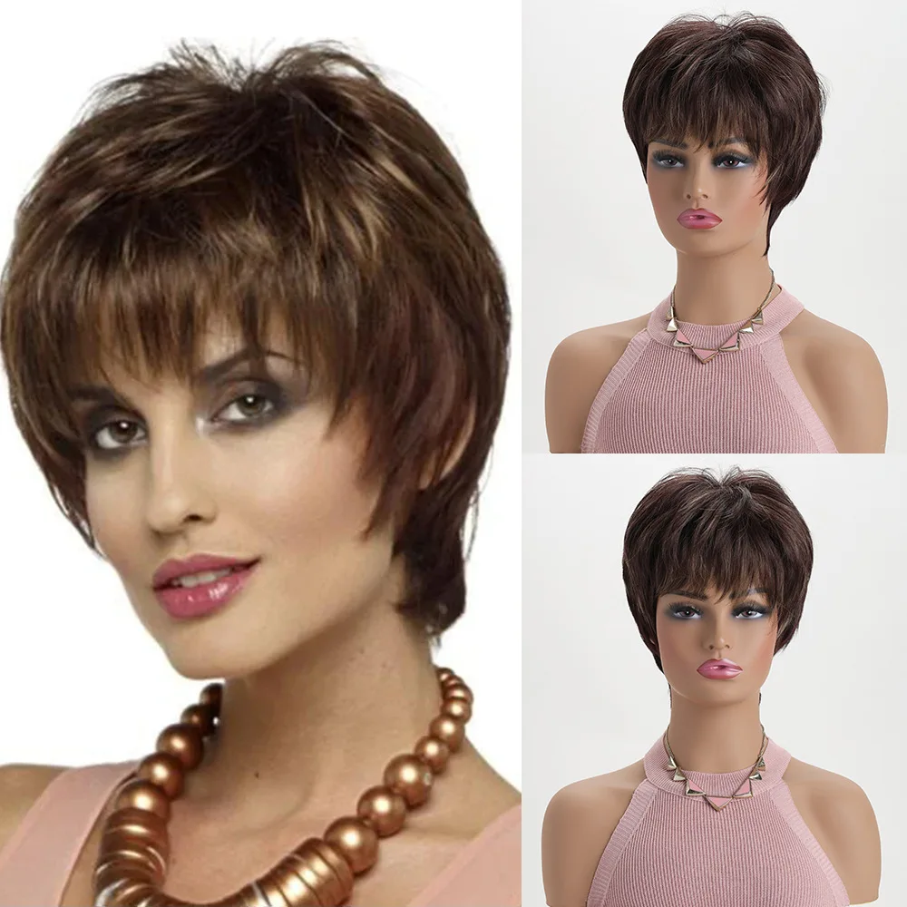 Synthetic Short Curly Wig for Women, Fashionable Cosplay Party Hairpiece, Heat Resistant Fiber, Stylish Ladies Headwear
Synthetic Short Curly Wig for Women, Fashionable Cosplay Party Hairpiece, Heat Resistant Fiber, Stylish Ladies Headwear