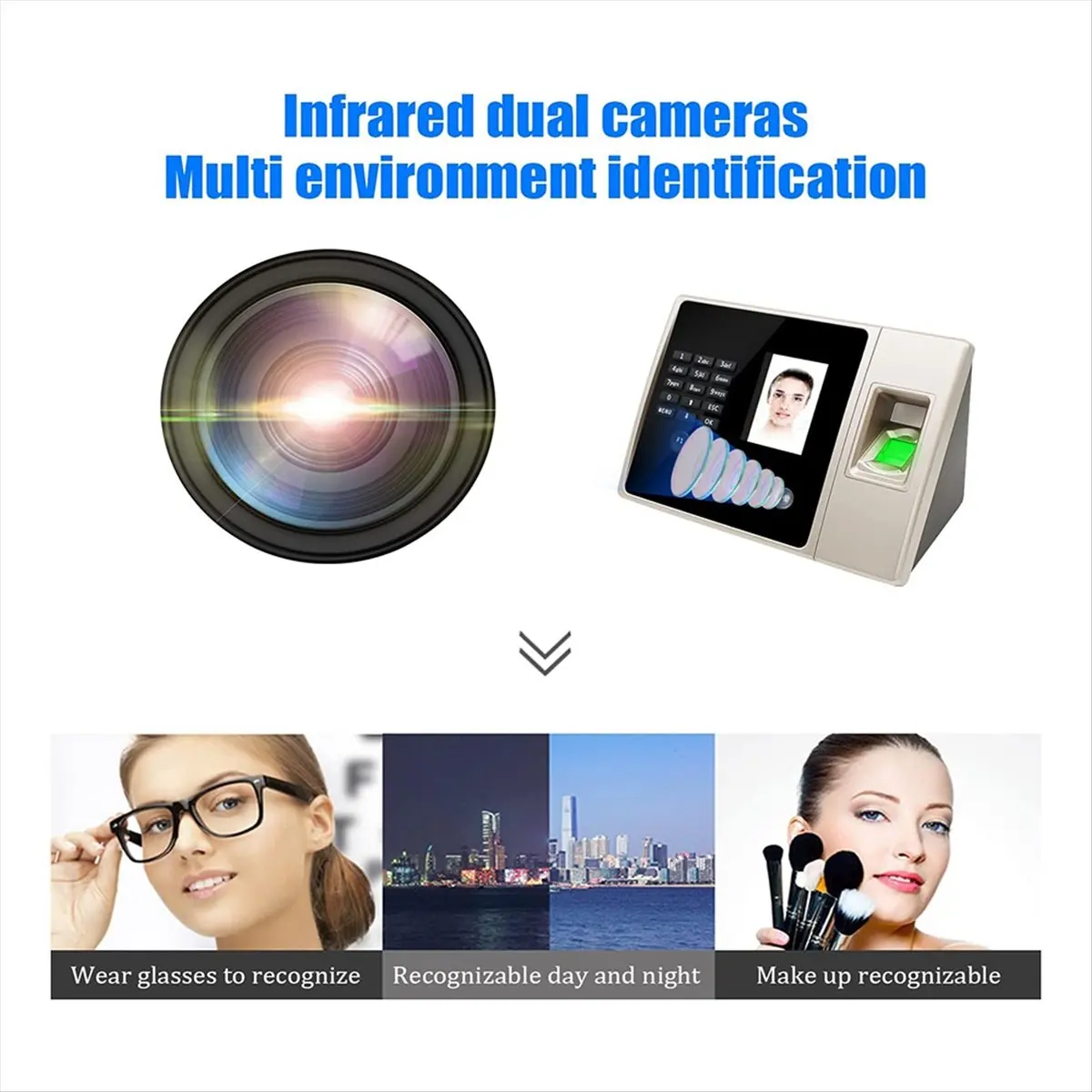T69C! Time Clocks for Small Business,Clock in and Out Machine for Employees with Face Recognition,PIN Punching in One US Plug